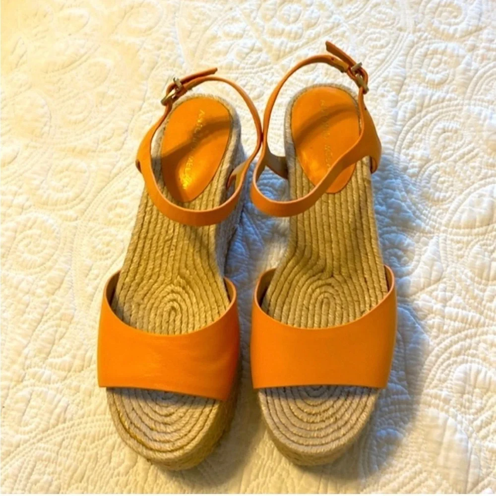 ANTONIO MELANI Orange Espadrille Shoes